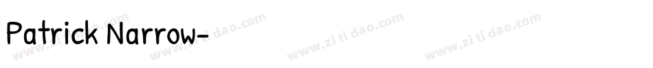 Patrick Narrow字体转换